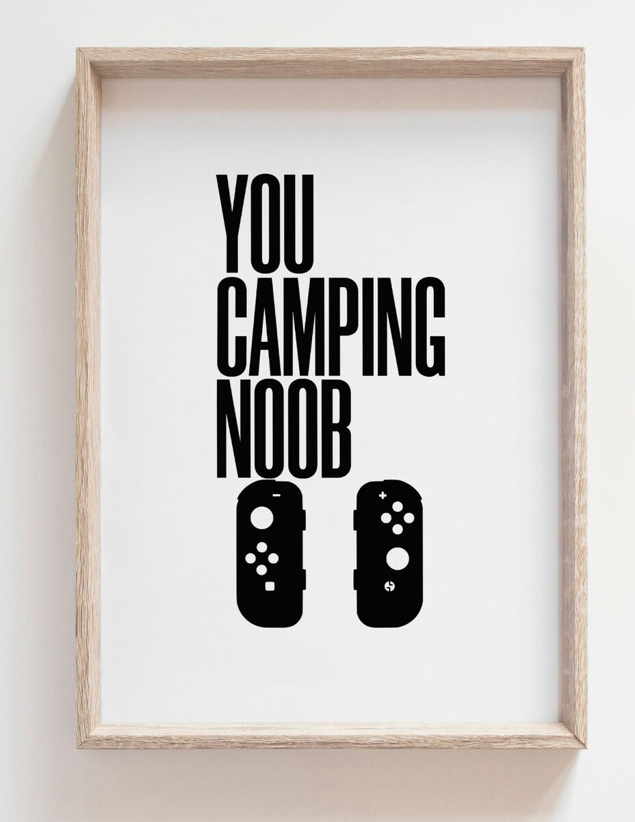 Noob Definition Print Game Room Wall Art Gaming Prints -  Israel