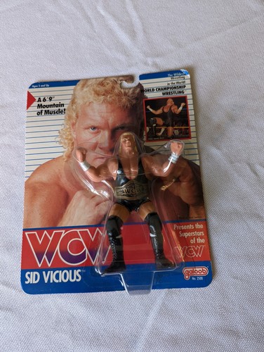 Sid Vicious WCW Galoob Figure Sealed MOC In VGC EX...