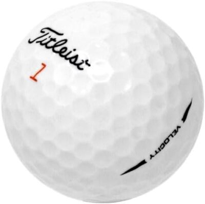 48 Titleist Velocity Mint Used Golf Balls AAAAA *In a Free Bucket!*