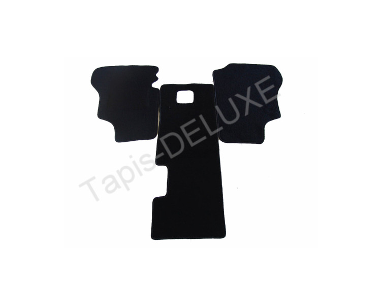 Tapis de sol pour VW T3 en moquette noire sur mesure pour cabine avant