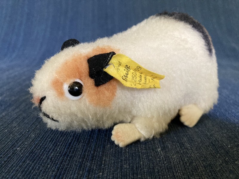 Vintage Steiff Swinny Guinea Pig 2250/09 Button And Tag Austria 1960’s