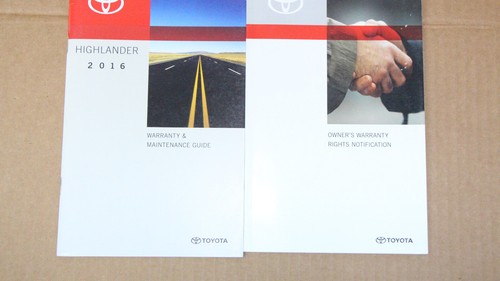 Toyota Highlander 2016 Owner's Manual set of 5 NO Case - Bild 3 von 9