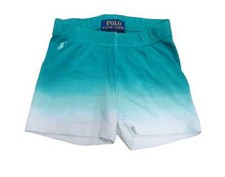 POLO RALPH LAUREN Green Girl's Tie-Dye Shorts, Size 4/4T