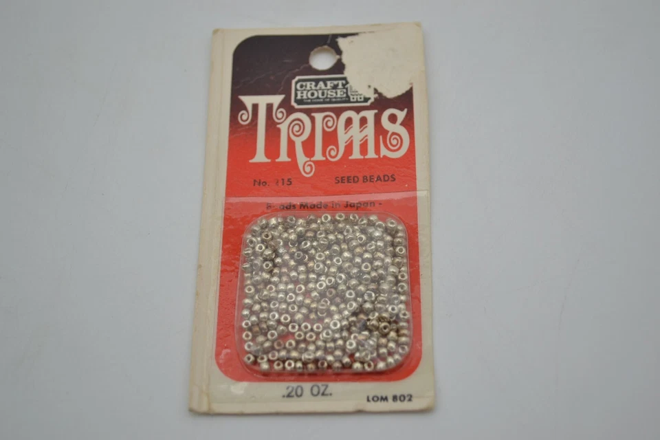 LOTE de 3 nuevos paquetes de cuentas de semillas artesanías para hacer joyas, blanco, plata, azul Foto 4 de 4