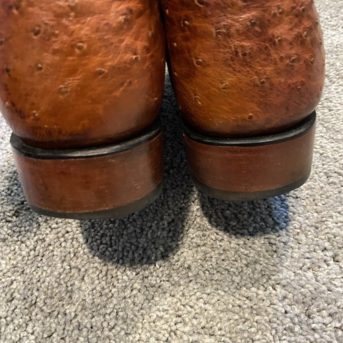 Dan Post ALAMOSA Full Quill Ostrich Boots Size 11 EW - Picture 5 of 12