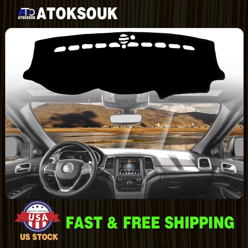UV-Resistant Dashboard Cover Mat for 2011-2020 Grand Cherokee Interior Protection Pad