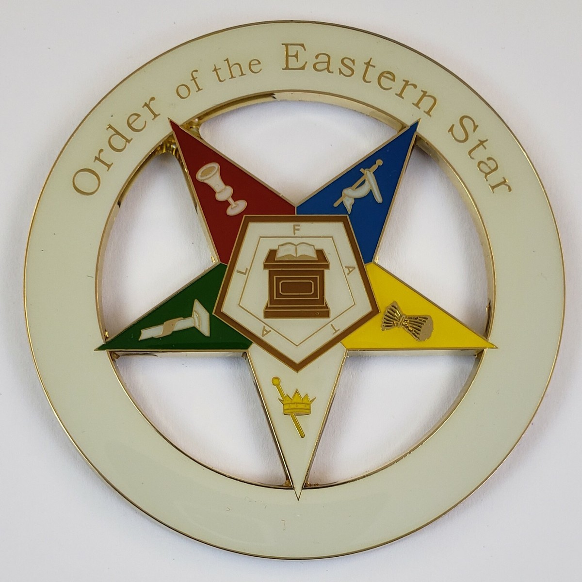 Auto Emblem OES Order of the Eastern Star Metal (SCA-1021 