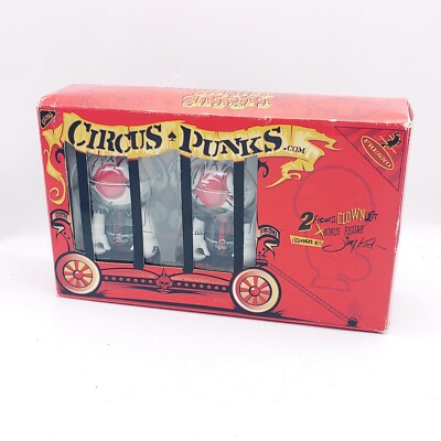 TREXI Circus Punks Limited Jim Koch Designer Toys 2 Figure Clown Set Mint In Box