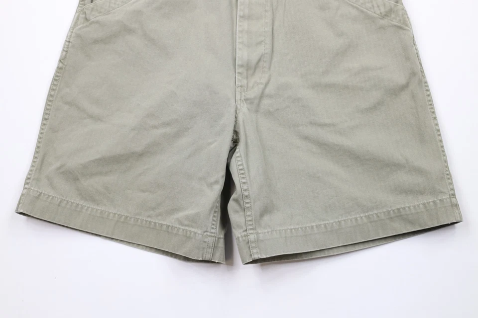 De Colección Años 90 Polo Deportivo Ralph Lauren Para Hombres 36 HBT Espiga Sarga Ropa de Trabajo Pantalones Cortos Foto 4 de 4