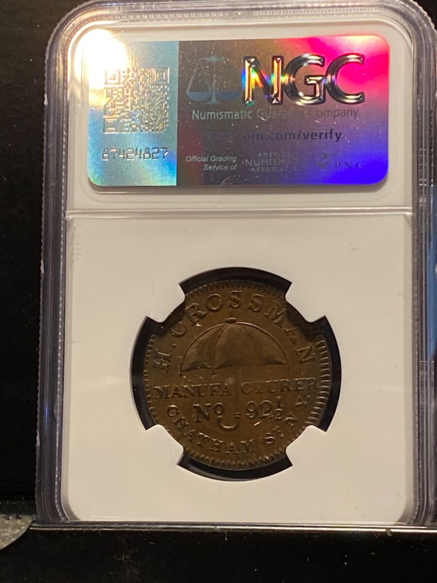 A9673 NY NY 1837 HT-243 H.Crossman NGC AU58 BN | eBay A9673 NY NY 1837 HT-243 H.Crossman NGC AU58 BN | eBay
