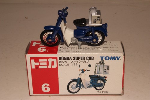 Tomica Pocket Cars 6 Honda Super Cub Scooter Blue Nib Ebay