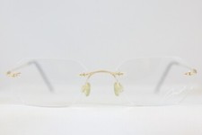 VINTAGE NEW NOS AMOR "LOGO" RIMLESS EYEGLASSES