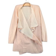 Chicwish Wrap Jacket Womens Size Small Pink Knit Wool Blend Sweater