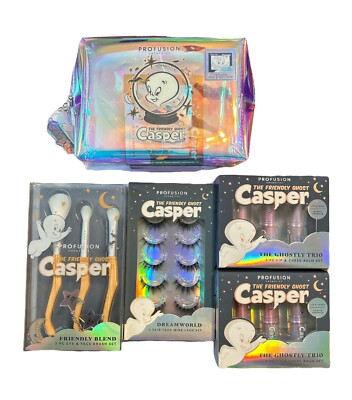 PROFUSION Casper The Friendly Ghost Eyelashes, Bag, Lip Balm X2, Brushes Glow