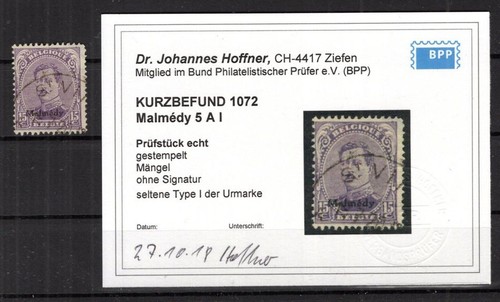 Malmedy 5AI RARE!! Gest. BPP PERIZIA 500EUR (B1734