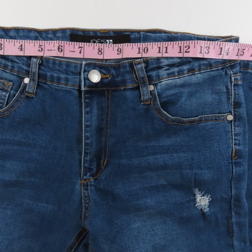 Joes Girls Jeans Size 18 Distressed Skinny Mid Rise Medium Wask Blue Denim - Picture 4 of 10