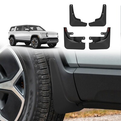 BestEvMod Mud Flaps Splash Guards Compatible with Rivian R1S 2022-2025 Splash...