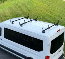 3 Bar Commercial Recreational GFY Ladder Rack Fits Transit Medium Roof Cargo Van