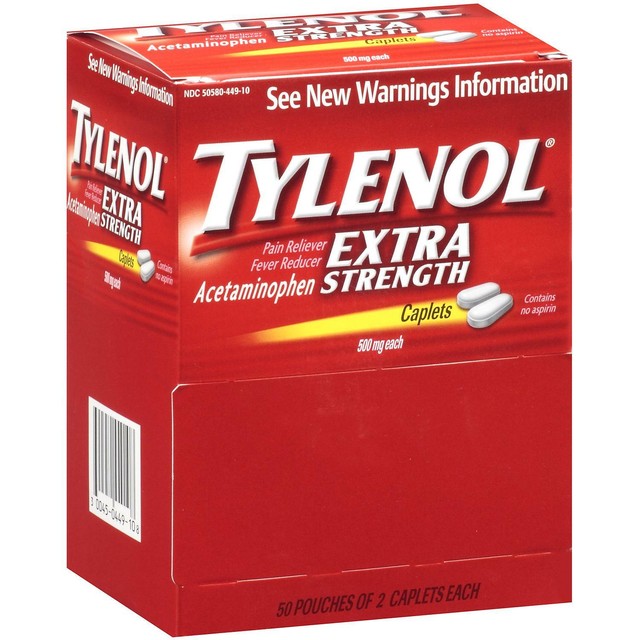 TYLENOL Extra Strength 500mg Acetaminophen Caplets 325 Count for sale