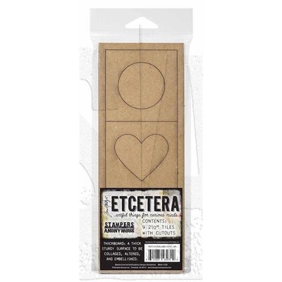 Tim Holtz Etcetera Fliesen - großer Ausschnitt 9 Stck. THETC018