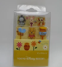 Pooh Tokyo DISNEY Resort Food Picks pick for Lunch Box Bento 6pcs