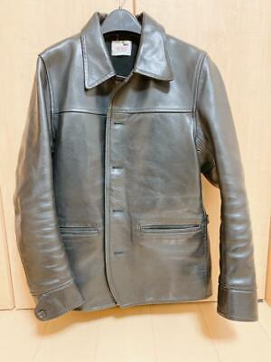 GANGSTERVILLE Horsehide Leather Car Coat Jacket Men's L Cotton From Japan  USED | eBay