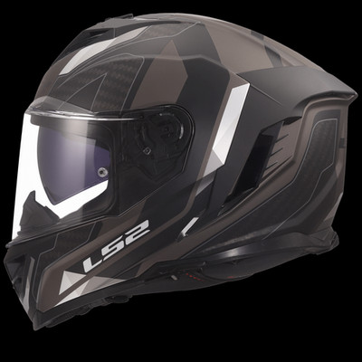 LS2 Integralhelm Storm III Sporty Matt Schwarz Grau Motorrad Helm FF818