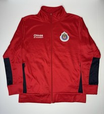 Chivas Guadalajara Track Jacket Mens M Red Zip Up Soccer Futbol 