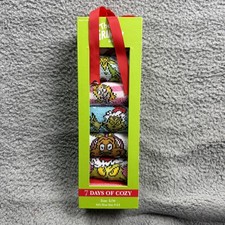 The Grinch Crew Socks Kids S/M Shoe Size 9-2.5 7 Pairs Multicolor Cozy Striped