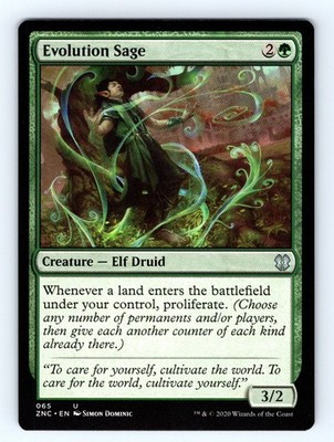 Evolution Sage U Commander: Zendikar Rising 65 Normal NM