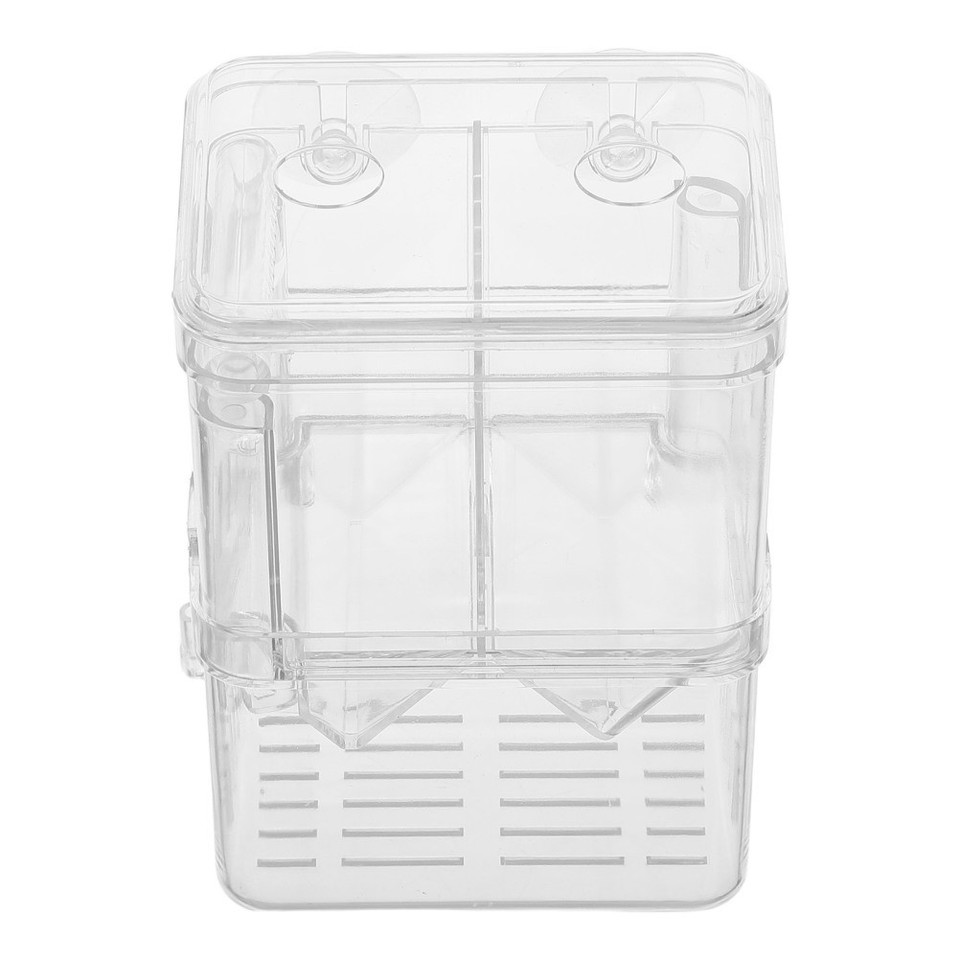 Durable Transparent Aquarium Isolation Box Plastic Fish Fry Hatchery ...