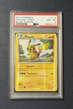 2011 Pokemon Black & White Base Set Pikachu 115/114 Secret Rare PSA 8 LOW POP on eBay