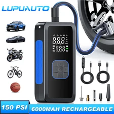 150PSI Tire Inflator Portable Air Compressors Car Air Tire Pump For Car Tires 1x