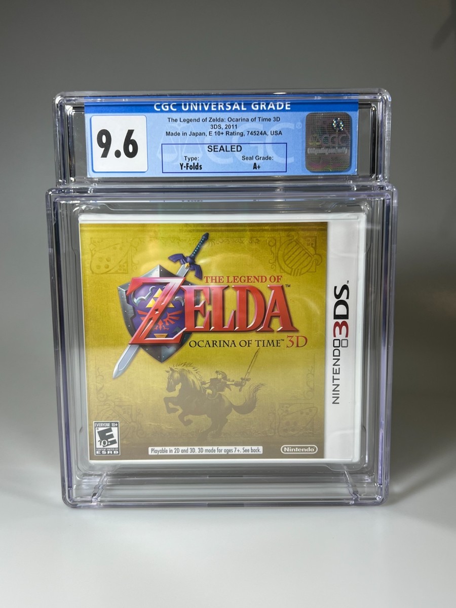 ZELDA OCARINA OF TIME 3D 3ds CGC 9.6 A+*NEW/SEALED*not vga wata E