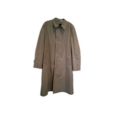VTG London Fog Maincoats Mens Tan Insulated Removable Liner Trench Coat Size 42L