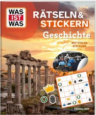 R&auml;tselbuch WAS IST WAS Geschichte Epochen 128 Seiten Lernspiel Sticker