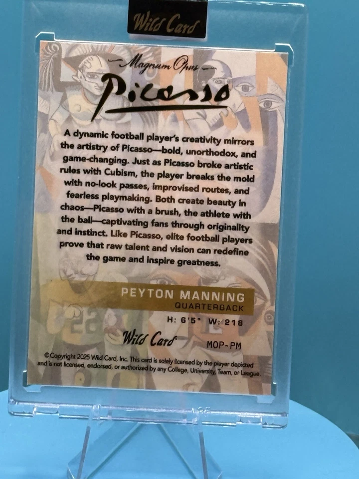 PEYTON MANNING PICASSO 1/1 Foto 2 de 2