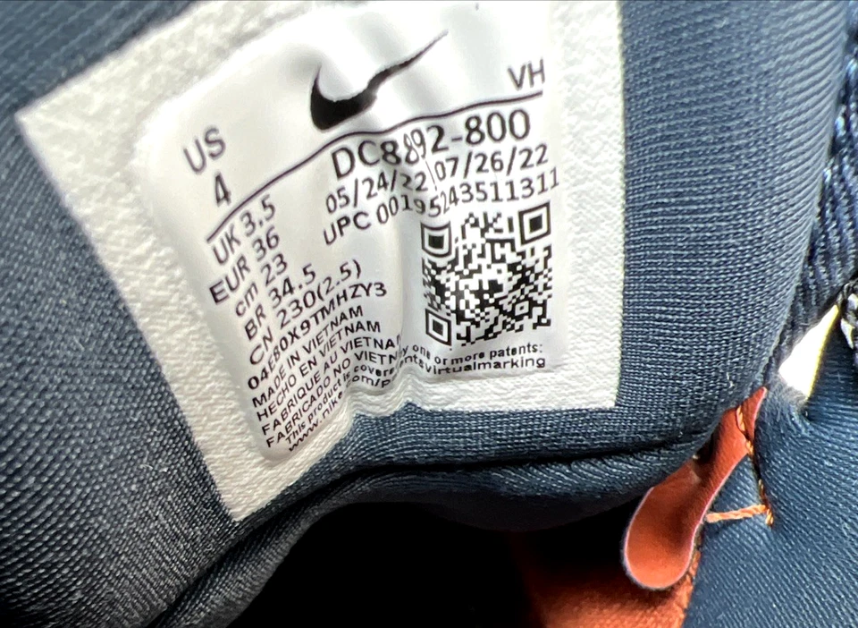 Nike Manoa Leather SE High Boot Rugged Orange Denim DC8892-800 Size 4 New - Image 2 of 4