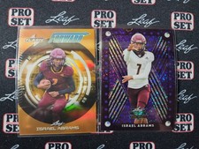 2025 Leaf Eclectic Signature Series Football Israel Abrams Base Lot of 2