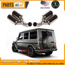Stainless Steel Exhaust Pipe Tip Muffler Not For G550 For Mercedes G63 AMG W463