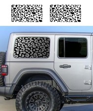 Universal Rear Side Window Leopard Cheetah Decal Fit for Car SUV Trucks,Precut