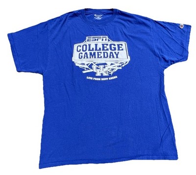 University of Kentucky Champion ESPN Game Day Blue Shirt Live From Rupp Arena XL