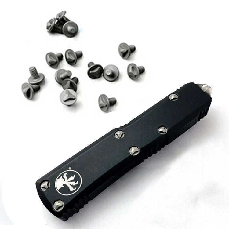 Tornillo de aleación de titanio TC4 6 piezas mango de cuchillo tornillos de agarre de clavo para Microtech UTX-85 Foto 2 de 4