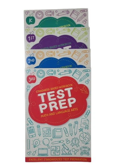 Test Prep Workbooks K 1st 2nd 3rd Grades Math And Language Arts Lot of 4 New - Image 3 of 4