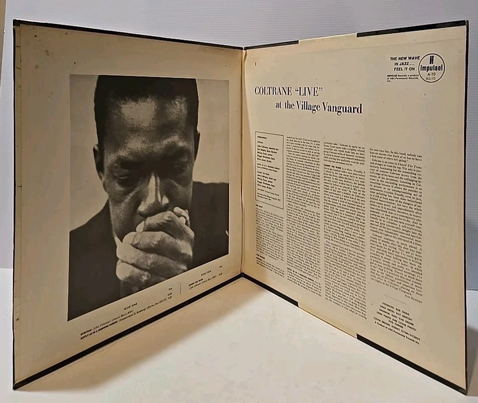 John Coltrane - Live At The Village Vanguard LP - Impulse - AS-10 Stereo - Image 3 of 4
