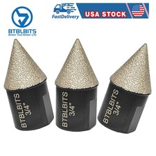 3p 3/4" 20mm Diamond Beveling Chamfer Bit Milling Finger Cone For Porcelain Tile