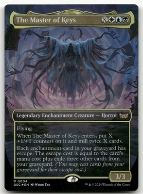 #ad #ad The Master of Keys Borderless #4 Foil NM Duskmourn DSC Magic MTG $2.99