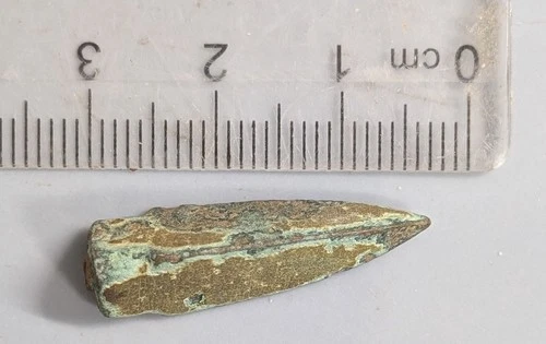 475-221BC WARRING STATES CHINA Ancient Chinese ARROWHEAD Weapon (#F8085)
