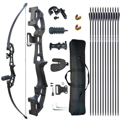 Bogenschießen Set Erwachsene Takedown Pfeil und Bogen Set, Rechtshand Metall Riser Recurve