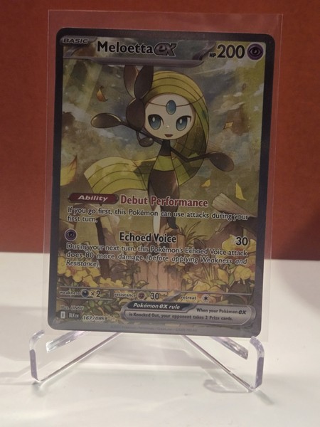 Pocket Scout - Meloetta EX 167/086 SIR Special Illustration Rare Pokemon TCG S&V Black Bolt NM